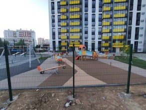 Забор на детскую площадку 75 метров фото под ключ с установкой
